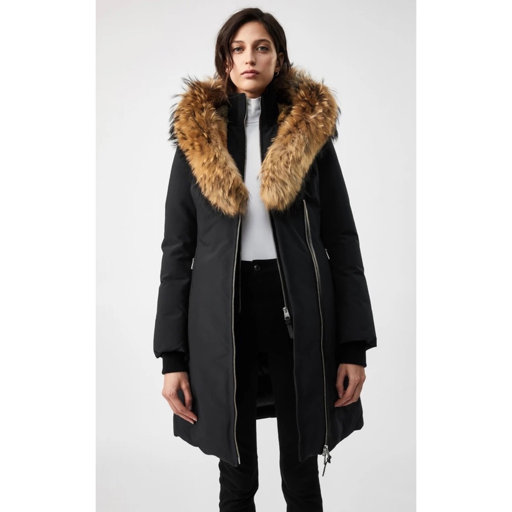 Mackage Trish-F - Down coat with natural fur Signature Collar - like new!